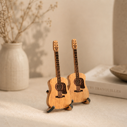 🎁Mini Cute Edition Wooden Guitar Plectrum Case🎸