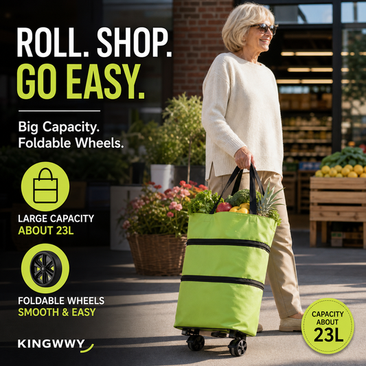 📢📢40% OFF !! ⏰2-in-1 Foldable Shopping Cart