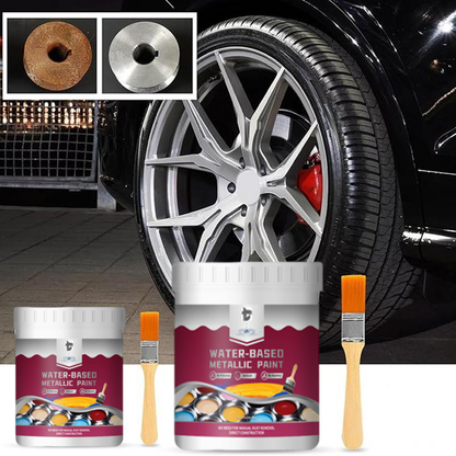 ⏳Time-Limited Special⏰Rust Converter Metallic Paint – One coat stops rust. no sanding. no fumes. Dries to a sleek metal finish. Perfect for garden tools & gates. 🔨🛡️
