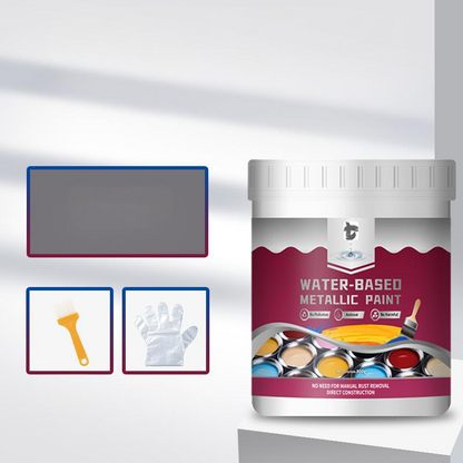 ⏳Time-Limited Special⏰Rust Converter Metallic Paint – One coat stops rust. no sanding. no fumes. Dries to a sleek metal finish. Perfect for garden tools & gates. 🔨🛡️