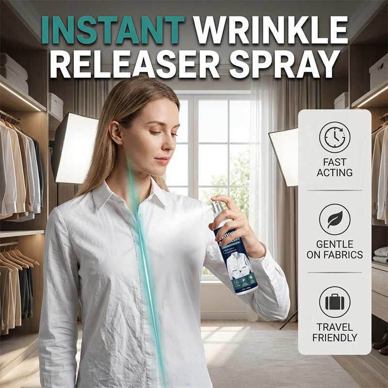 👔✨ Instant wrinkle release – no iron. travel-ready. static-free & fresh.