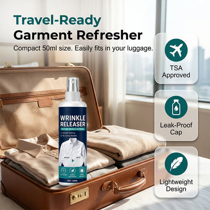 👔✨ Instant wrinkle release – no iron. travel-ready. static-free & fresh.