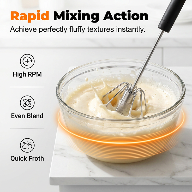 🥚 BUY 2 GET 1 FREE! 🔥 Stainless Steel Semi-Automatic Hand Egg Beater – Fast & durable – Perfect for eggs. batter or cream – smooth whisking without effort 🍳