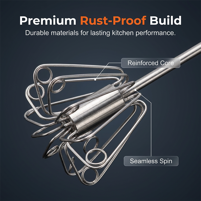 🥚 BUY 2 GET 1 FREE! 🔥 Stainless Steel Semi-Automatic Hand Egg Beater – Fast & durable – Perfect for eggs. batter or cream – smooth whisking without effort 🍳