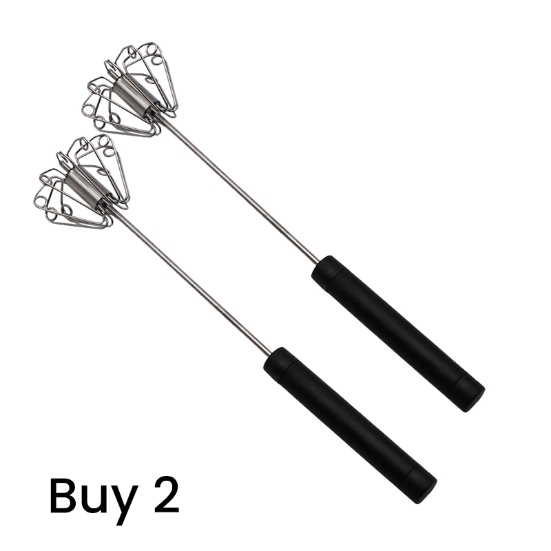 🥚 BUY 2 GET 1 FREE! 🔥 Stainless Steel Semi-Automatic Hand Egg Beater – Fast & durable – Perfect for eggs. batter or cream – smooth whisking without effort 🍳