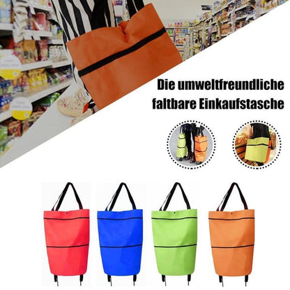 📢📢40% OFF !! ⏰2-in-1 Foldable Shopping Cart