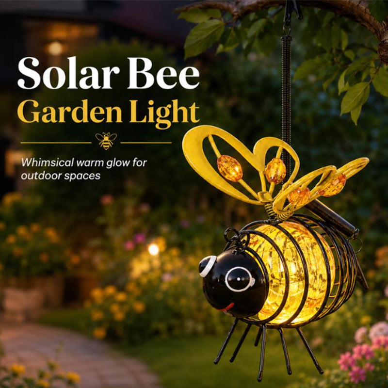 🌙🍃🪴 LIMITED-TIME 50% OFF! Hanging Solar Bee Light – Warm Amber Glow. Flicker-Free. Perfect for Garden Parties. Camping. or Kids' Rooms – Spread Joy Day and Night 🌞🌜
