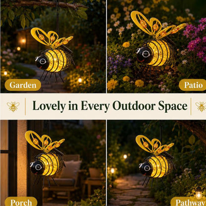 🌙🍃🪴 LIMITED-TIME 50% OFF! Hanging Solar Bee Light – Warm Amber Glow. Flicker-Free. Perfect for Garden Parties. Camping. or Kids' Rooms – Spread Joy Day and Night 🌞🌜