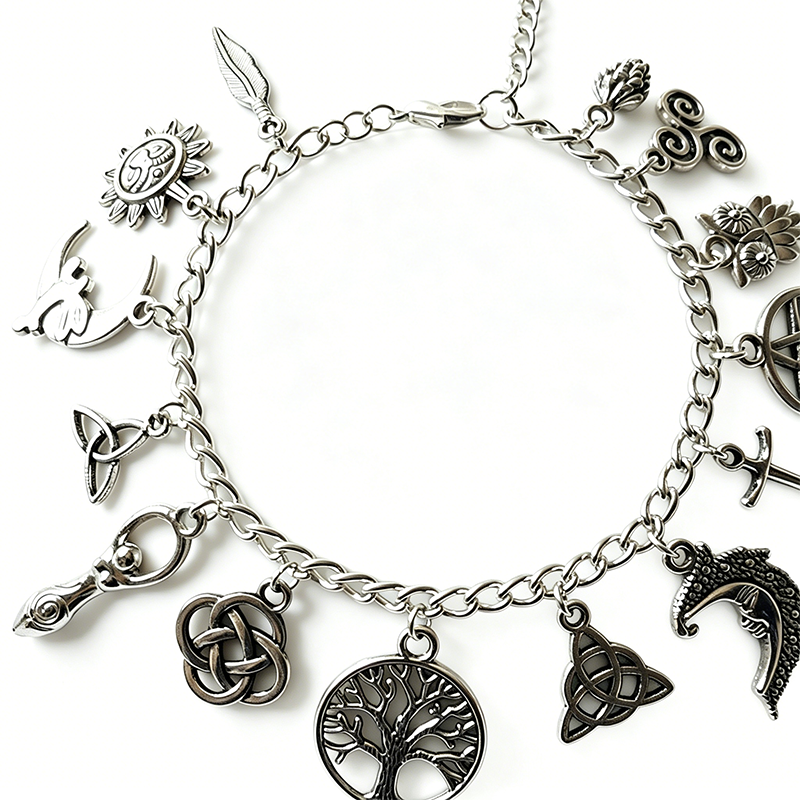🇺 4TH OF JULY SALE 🇺📢📢40% OFF !! ⏰Vintage Pagan Charm Bracelet for Women