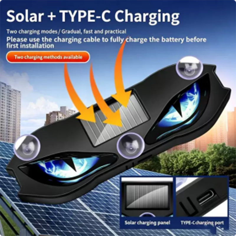 🚗🔆 Solar-Powered LED Car Warning Light – 50% OFF! Solar-powered. weatherproof. automatic activation at dark – for more safety on the roadside. 🔥🛡️ installed on car window