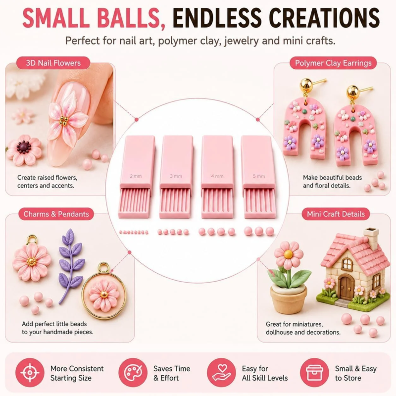 🎨 3D Printed Clay Ball Maker – Perfect Mini Balls in Seconds ✨ in use