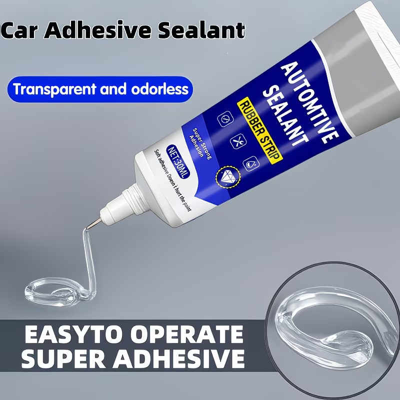 🚗50% OFF NOW! Car Door Rubber Sealant Adhesive – 2‑In‑1 Seal & Bond Automotive Repair Glue. Fixes Rubber Strip Gaps. Tears & Loose Trim for Car Interior Parts