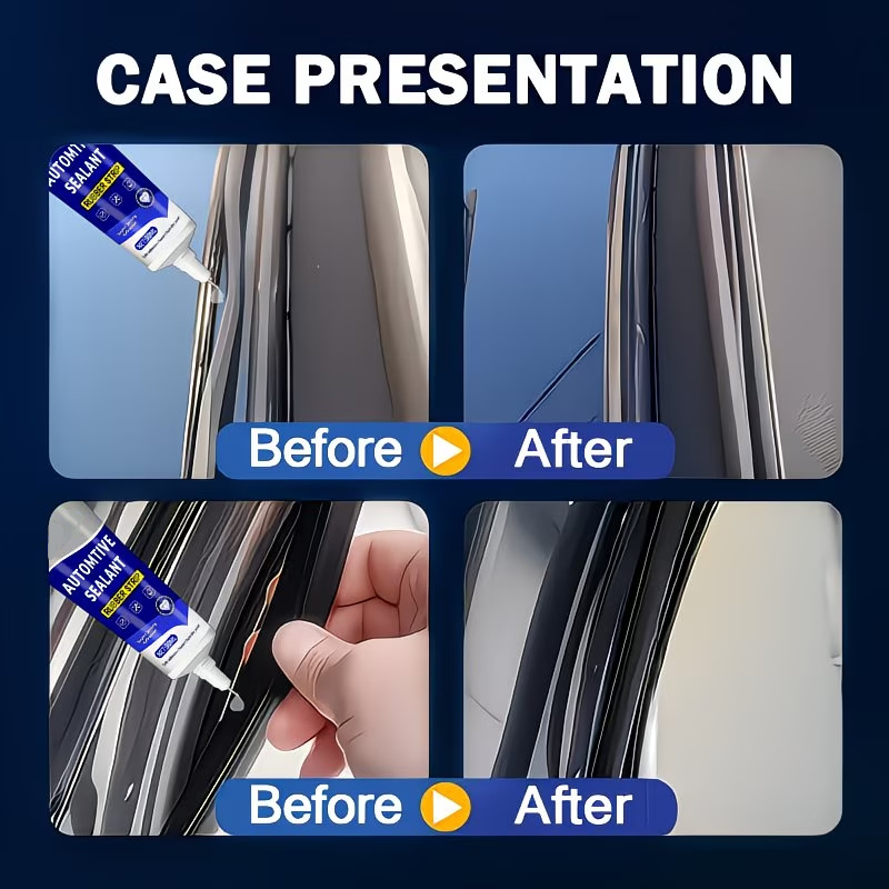 🚗50% OFF NOW! Car Door Rubber Sealant Adhesive – 2‑In‑1 Seal & Bond Automotive Repair Glue. Fixes Rubber Strip Gaps. Tears & Loose Trim for Car Interior Parts